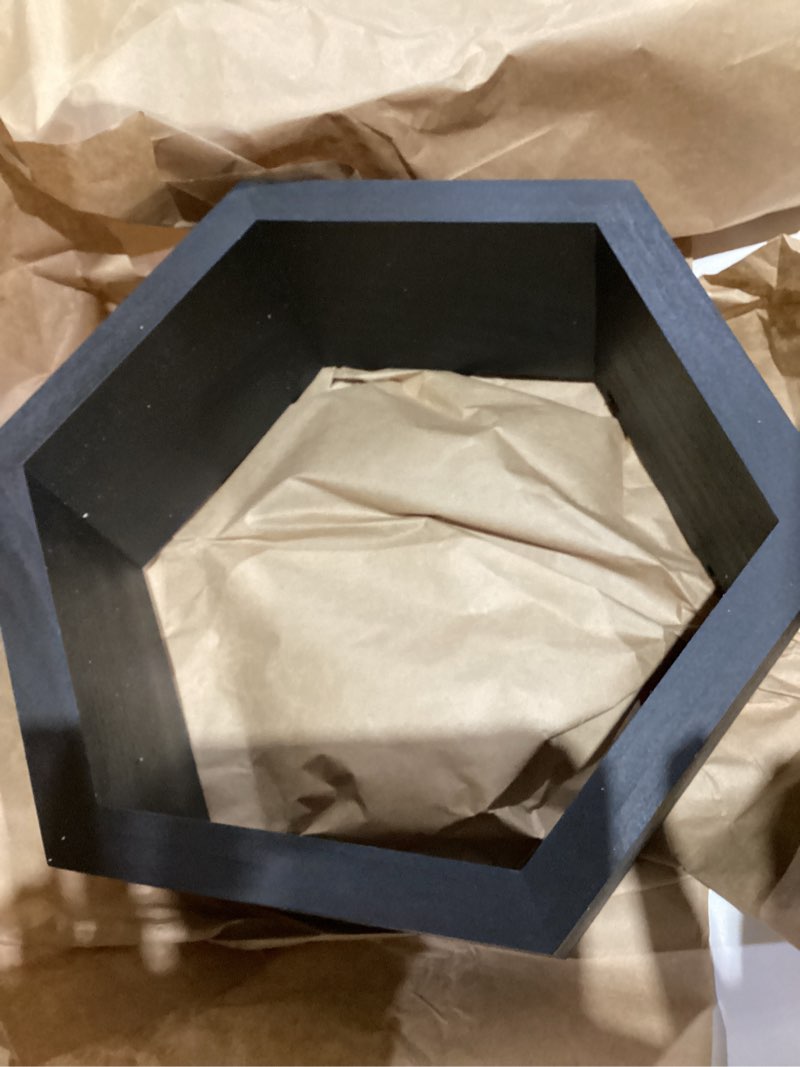 Hexagon floating shelves 