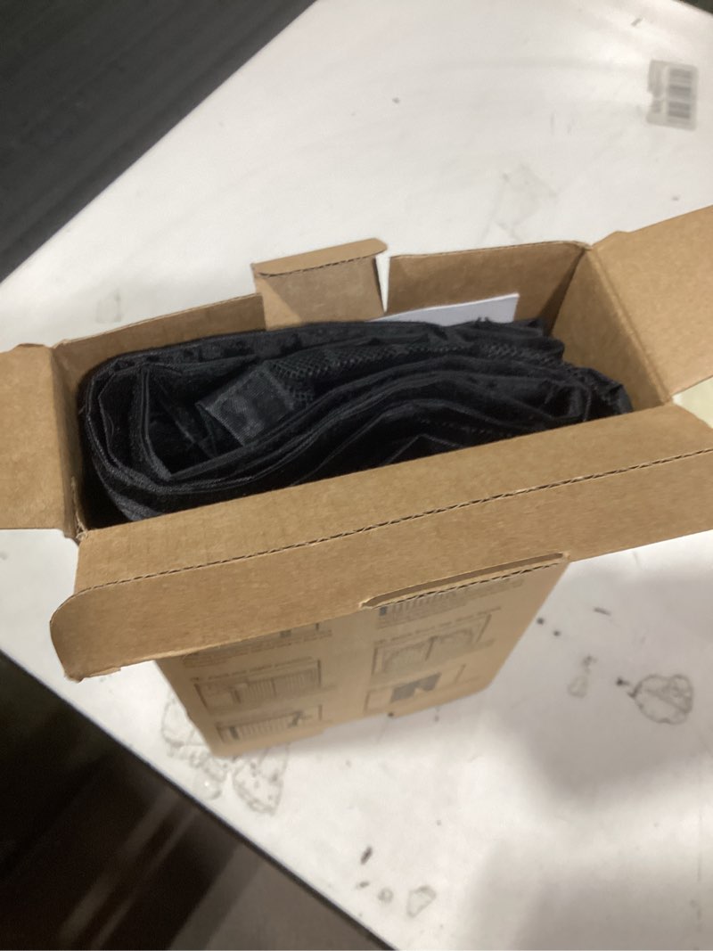 Condition photo showing Good Condition for mesh screen with magnetic closure-keeps bugs out let breeze in, heavy duty - pet and kid friendly, works with front, sliding doors (38 x 82 inch) fit door size 38 x 82 inch black