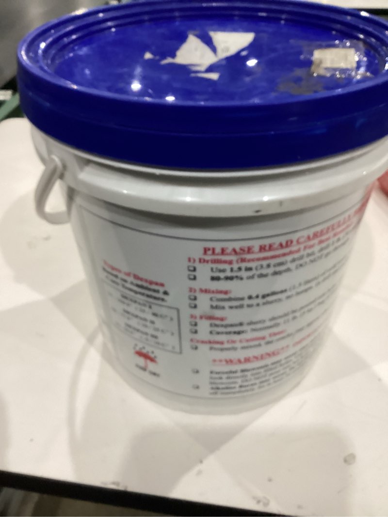 Condition photo showing Good Condition for expansive demolition grout 44 lb. bucket for rock breaking, concrete cutting, excavating. alternative to demolition jack hammer breaker, jackhammer, concrete saw, rock drill (dexpan44bkt3) (23f