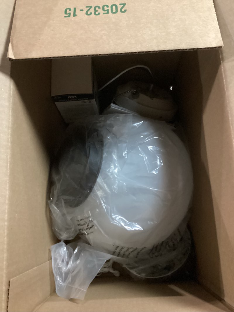 Condition photo showing Good Condition for Westinghouse 7784600 LED Schoolhouse Indoor/Outdoor Energy Star Ceiling Fan Light Kit, Oil Rubbed Bronze Finish with White Opal Glass Light Kit Oil-Rubbed Bronze