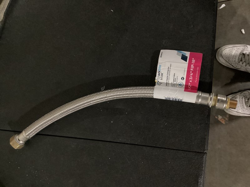 Condition photo showing Good Condition for sharkbite 18-in 1/2 -in push-to-connect inlet x 3/4 -in fip outlet braided stainless steel water heater