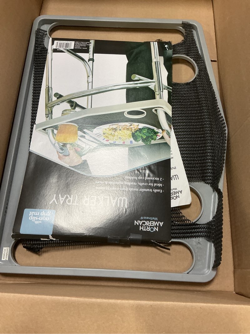 Condition photo showing Good Condition for north american health +wellness walker tray, gray, 1 count (pack of 1)