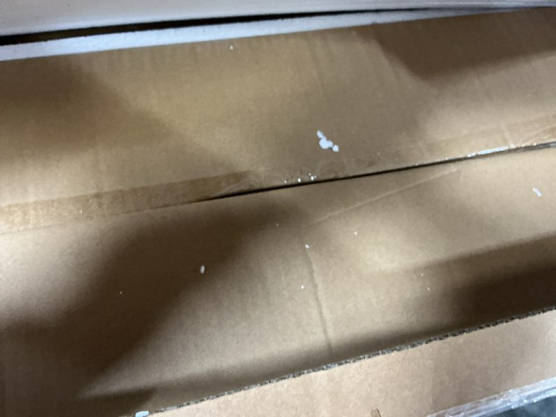 Condition photo showing New/Like New for ChooChoo End Table with Charging Station, Narrow Flip Top Side Table with USB Ports & Power Outlets for Small Spaces, Nightstand Sofa Table for Living Room, Bedroom, White and Brown, 2 Pack Soft White & Brown 2 Pack