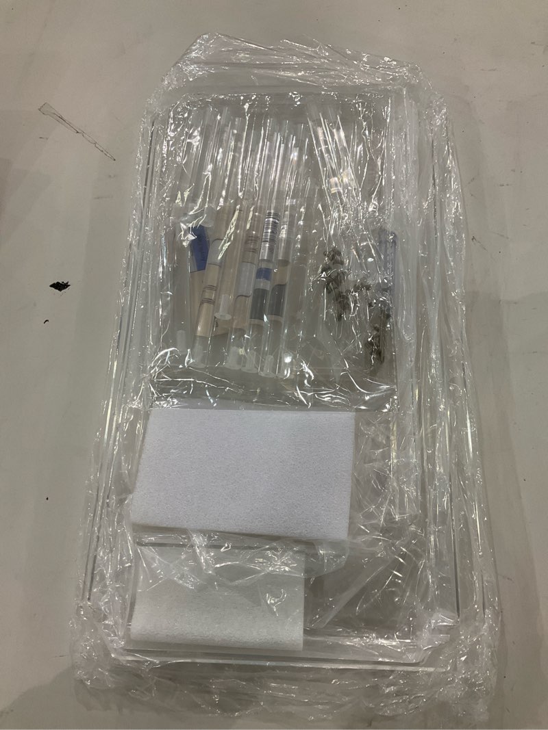 Condition photo showing New/Like New for 3 Pack Dessert Table Display Set, Clear Acrylic Desert Stands Buffet Risers for Cupcakes Dessert Pastry Food Treat Tier Cookie Dessert Platter Serving Trays Stand for Wedding Birthday Party