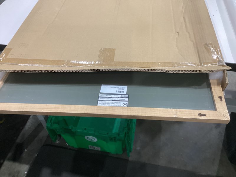 Condition photo showing New/Like New for U Brands Chalkboard, 36" x 48" Inches, Birch Wood Frame