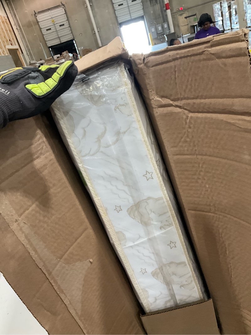 Condition photo showing Good Condition for dream on me twilight 5” 88 coil inner spring crib & toddler mattress – brown cloud, greenguard gold & bsa certified, waterproof & stain-resistant cover, fits standard full-size cribs & toddler beds brown clouds crib