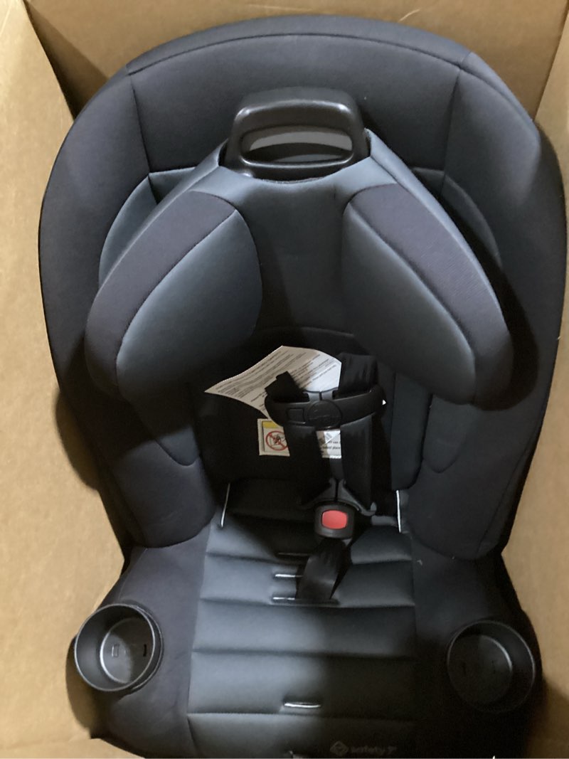 Condition photo showing Good Condition for safety 1st ellaris 3-in-1 convertible car seat, slim fit design, rear & forward-facing, 5-position headrest, 3-across fit, travel-friendly with machine-washable seat pad, smokey haze