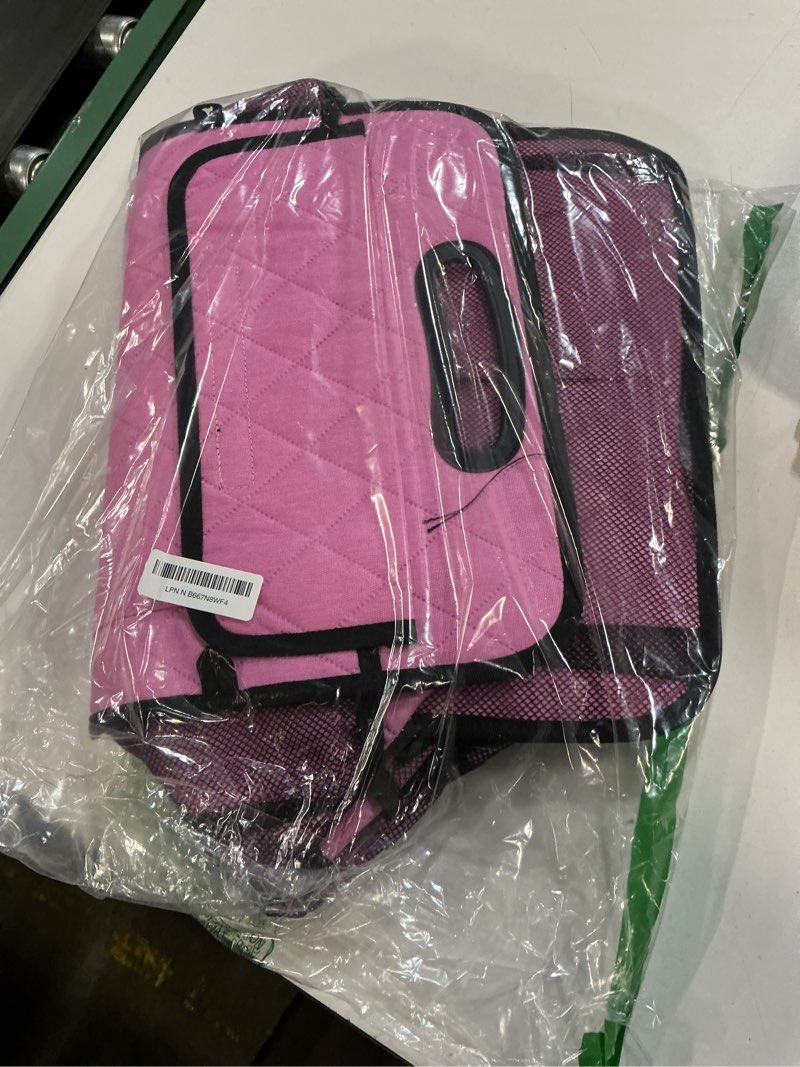 Condition photo showing Good Condition for deosk car trunk organizer for suv, car organizers and storage with 6 pocket, car accessories for women/men 70l waterproof polyester trunk organizer(large, pink) pink large