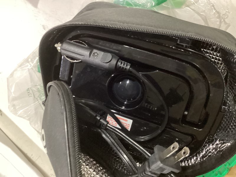 Condition photo showing Good Condition for travelisimo electric lunch box for adults 100w heated lunch box for men 1.5l stainless steel portable food warmer, 12/24/110v for travel & work, loncheras electricas para calentar almuerzo black