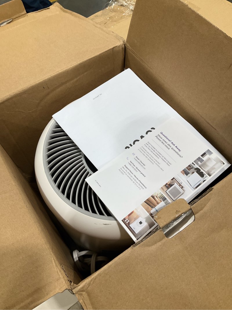 Condition photo showing As Is for LEVOIT Air Purifier for Home Allergens Pet Hair in Bedroom, Covers Up to 1073 ft² by 56W High Torque Motor, AHAM VERIFIDE, 3-in-1 Filter with HEPA Sleep Mode, Remove Dust Smoke Odor, Core300-P, White White Core 300-P 1Pack