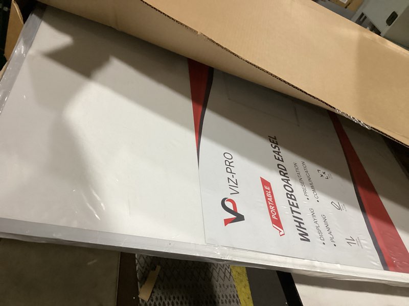 Condition photo showing Good Condition for VIZ-PRO Whiteboard Easel, 36 x 24 Inches, Portable Dry Erase Board Height Adjustable for School Office and Home