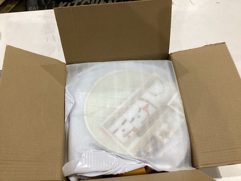 Condition photo showing As Is for AerWo Balloon Arch Kit 9.35FT & 6FT, Free Bending Half Balloon Arch Stand with Base, Floor Gold Balloon Arch Frame Backdrop for Wedding Birthday Party Baby Shower Yard Lawn Home Christmas Decorations Gold Half Balloon Arch