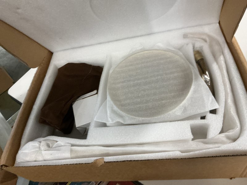 Condition photo showing Good Condition for Antique Brass Shower System Bathroom Shower Faucet Set with 8 Inch Shower Head Handheld Spray and 360 ° Rotation Tub Spout 2 Cross Handles Outdoor Shower Fixtures Antique Brass Three Modes