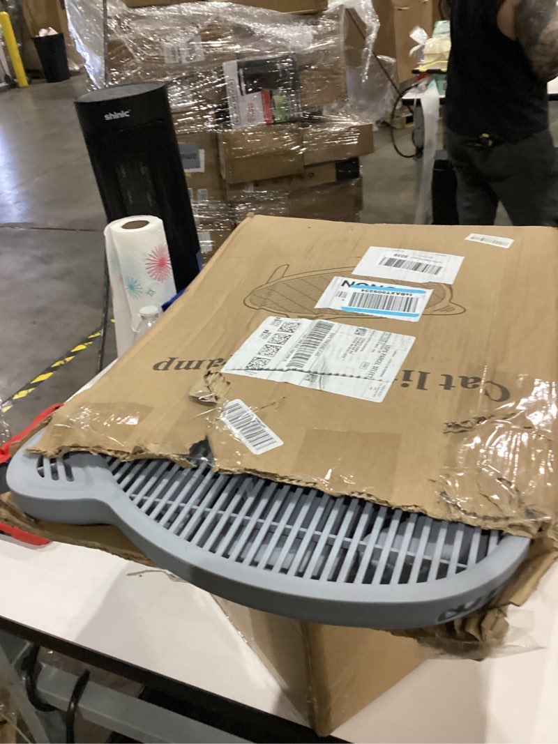 Condition photo showing Good Condition for Litter Catching Step for Cat Litter Box, Litter Trap Stool for Automatic Litter Box Self Cleaning, Litter Collection Stairs, Litter Catcher Ramp for Old Geriatric Senior Cat or Kitten Grey