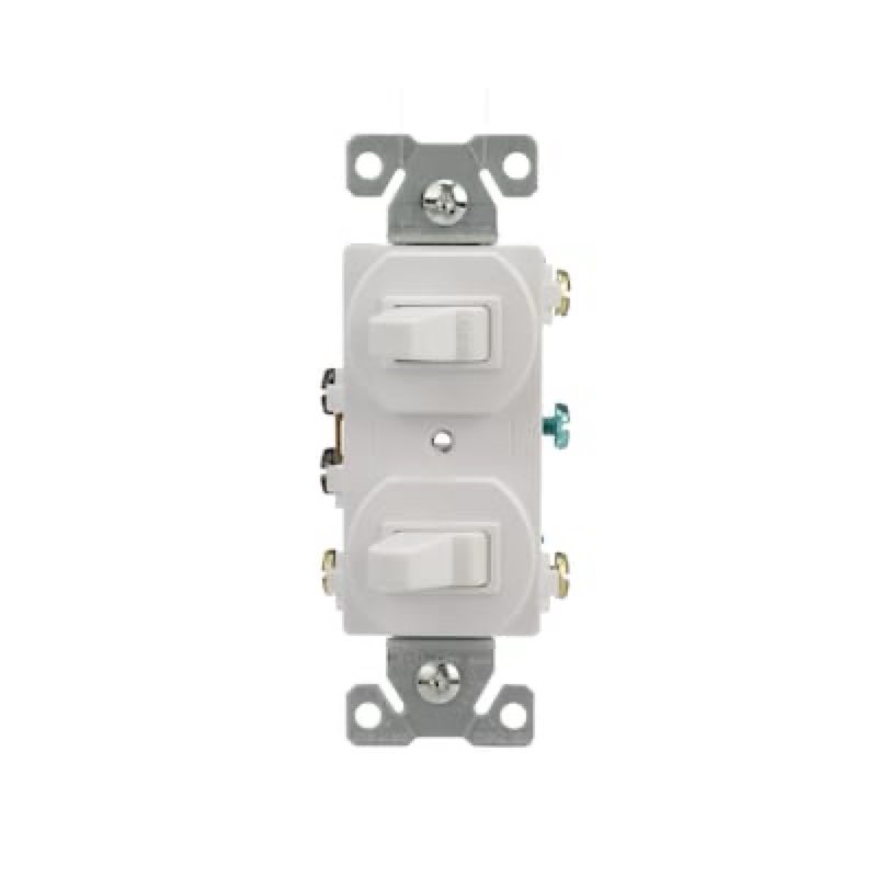 eaton 15-amp single-pole/3-way combination light switch , white
