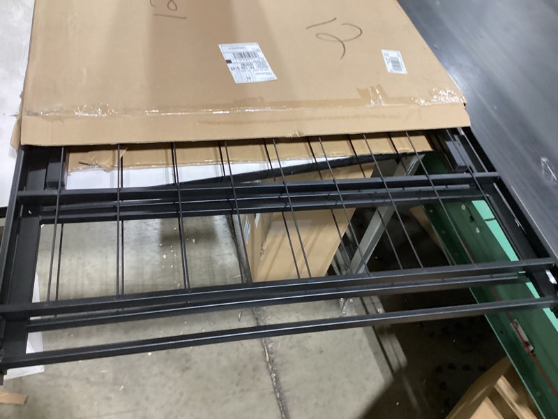 Condition photo showing Good Condition for Amazon Basics Bed Frame with Storage, Foldable Metal Platform, Sturdy Steel, No Box Spring Needed, 14-inch High, Tool-Free Setup, Twin Size, Black