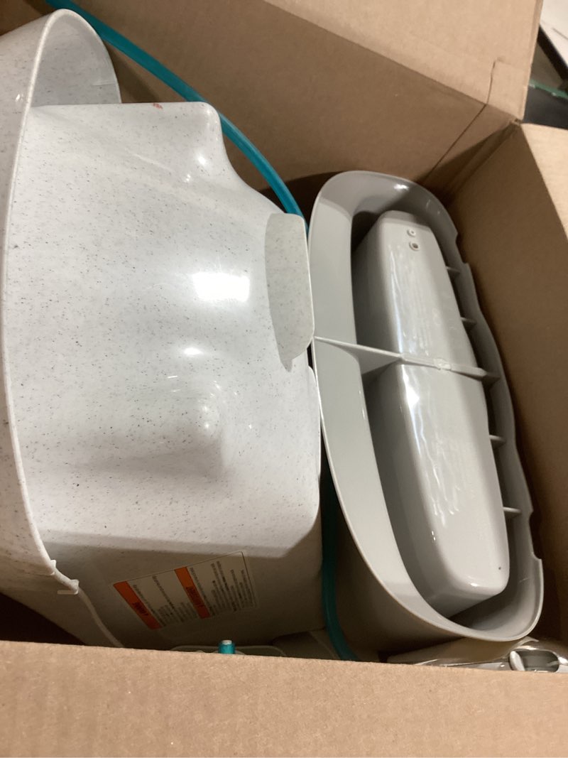 Condition photo showing Good Condition for The First Years Rain Shower Baby Bathtub Set - Includes Infant Sling, Soothing Spray Shower Head, Fresh Water Tank and Built in Soft Brush - 3 in 1 Grow with Me Design - Baby Bath Essentials Shower + Tub