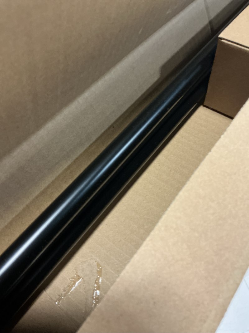 Condition photo showing Good Condition for amazon basics room darkening double curtain rod, 48" to 88", black, easy to install