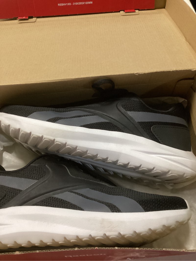 Condition photo showing Good Condition for reebok mens energen lux 7.5 black/pure grey/white