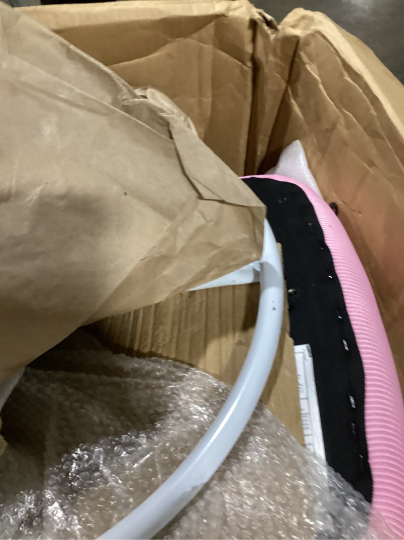 Condition photo showing Good Condition for primy drafting chair tall office chair with flip-up armrests executive ergonomic computer standing desk chair with lumbar support and adjustable footrest ring (pink) 934-z pink