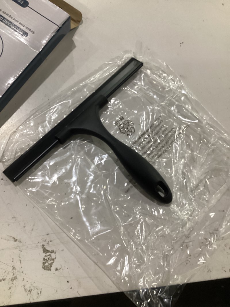 Condition photo showing Good Condition for setsail squeegee for shower glass door, 10 inches, black | stainless steel shower squeegee for glass doors, all-purpose window squeegee for shower mirror bathroom car window cleaning