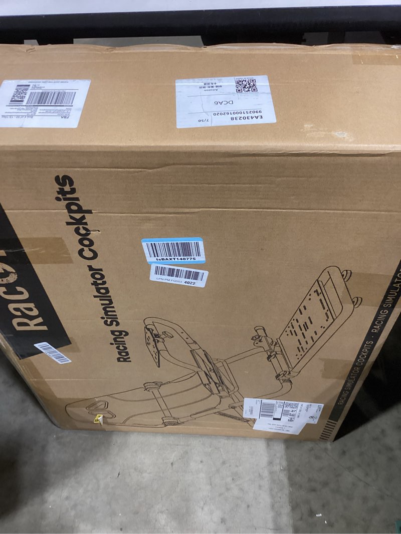 Condition photo showing Good Condition for RACGTING Racing Simulator Cockpit for G920 G29 G923, Foldable Racing Simulator for Thrustmaster T248X T248 T300 T150 458 TX Xbox PS5 PS4 PC (Black)