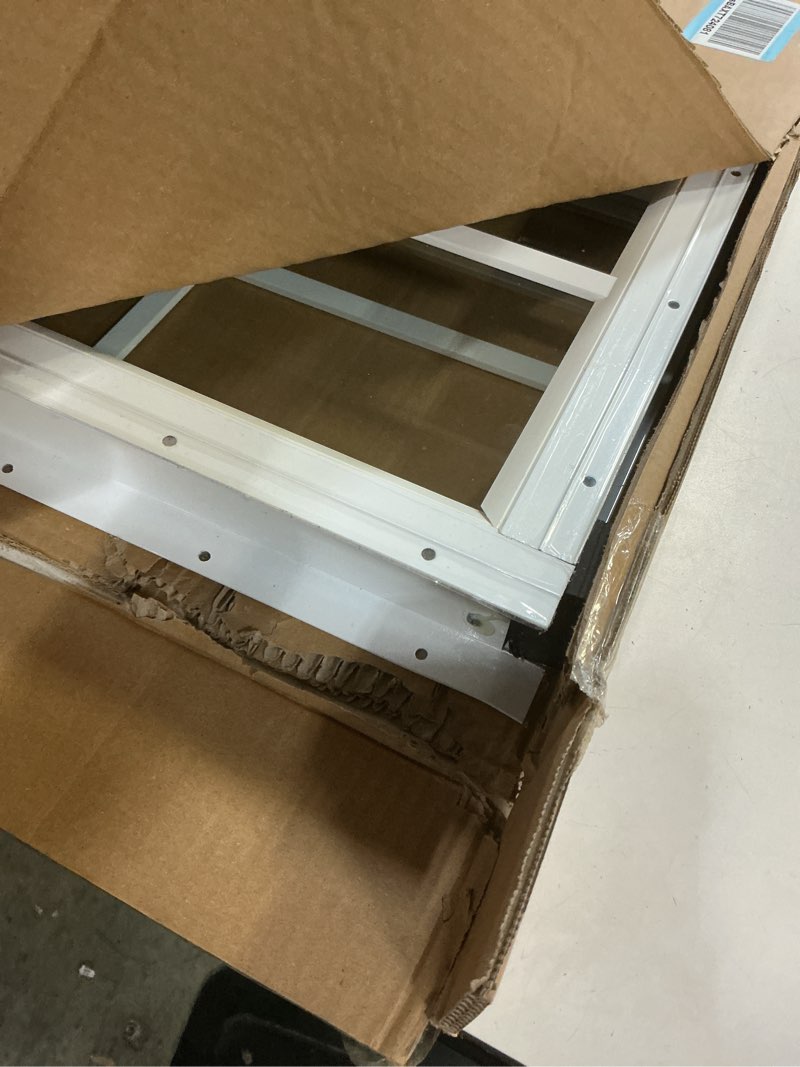 Condition photo showing Good Condition for neatiease 2 pack shed window, 18" x 23" flush mount window with tempered glass and fiberglass screen for shed, chicken coop, playhouse, household, garage 18"x23" white