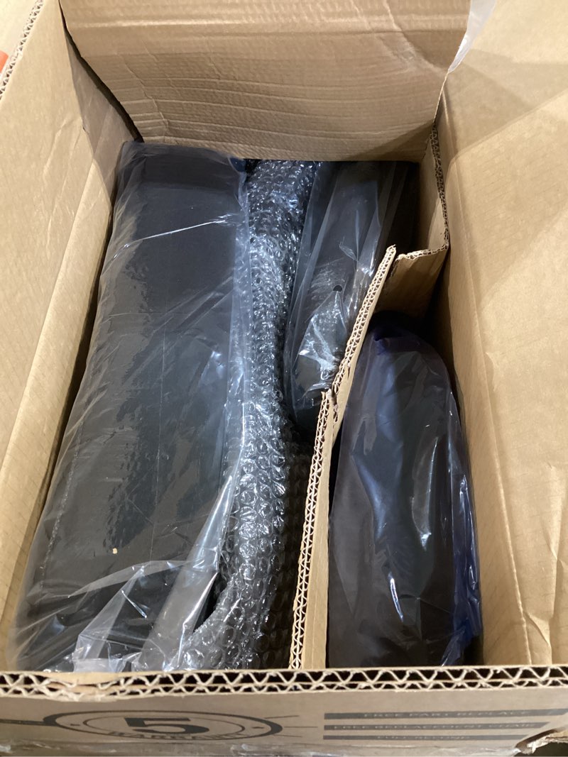 Condition photo showing Good Condition for office desk chair with ergonomic lumbar support, extra-thick seat cushion, flip-up arms, breathable mesh back, computer task chair for home office black fiber
