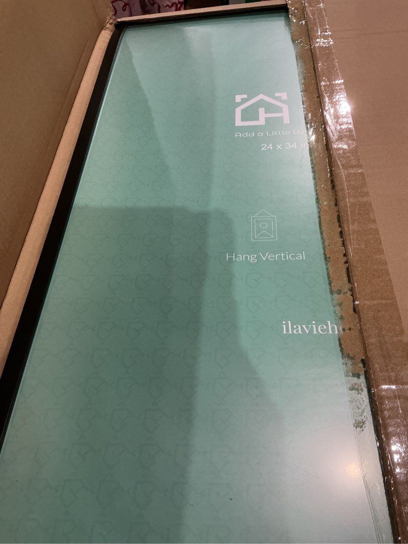 Condition photo showing Good Condition for LaVie Home 24x34 Picture Frame for Wall Display, 24x34 Black Picture Frame with HD Plexiglas, 24 x 34 Photo Frame 1 Pack, Display Frame for Vertical or Horizontal, Classic Collection