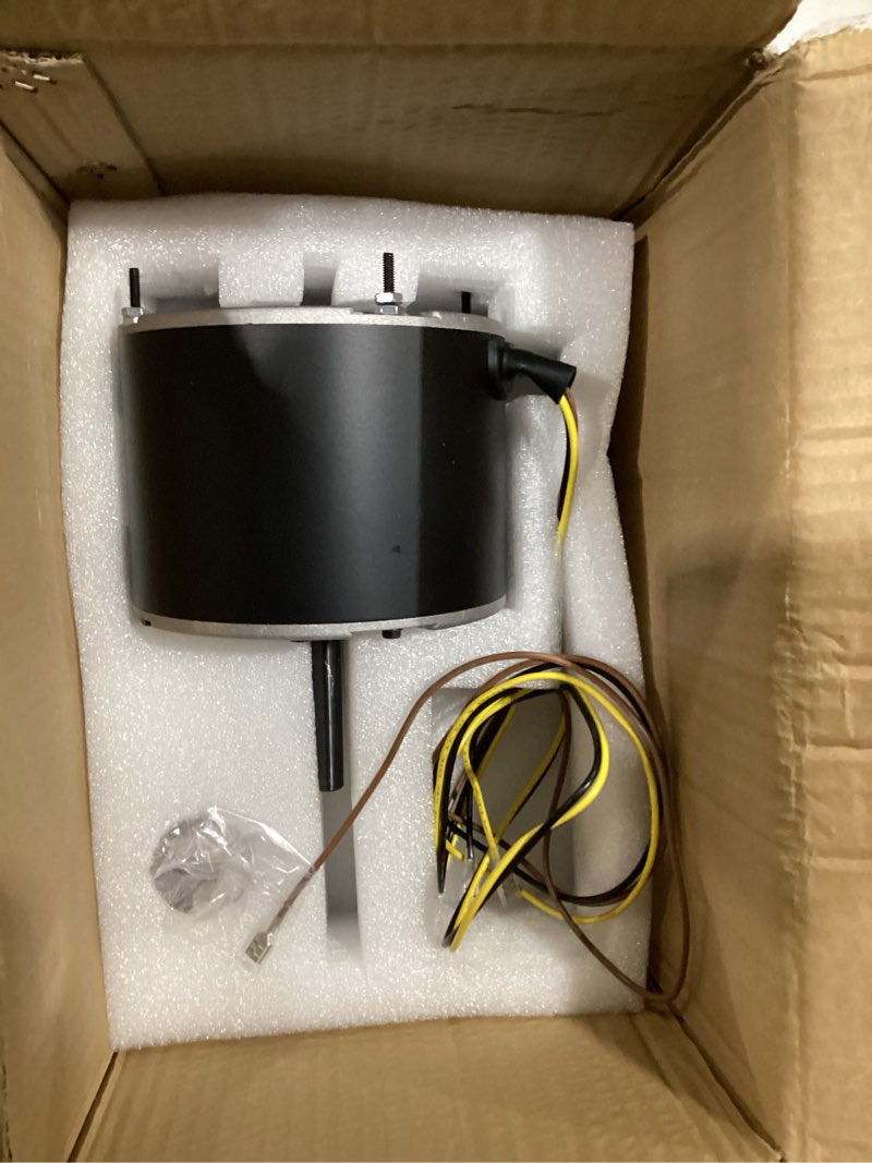 Condition photo showing New/Like New for 5kcp39dgy543s condenser fan motor replacement, 1/5hp, 1100rpm, 208-230v, compatible with hc37ge219, hc37ge219a, 1191329, 1186447, 5kcp39egua11bs, y7s623c269l, hb38gq230, y7s623c269l