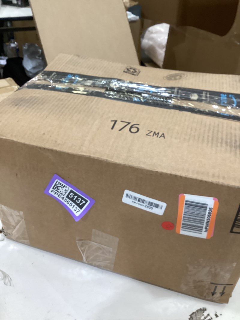 Condition photo showing As Is for TOSHIBA ML-EM09PA(BS) Small Microwave Oven with 6 Auto Menus, Mute Function & Child Lock, LED Lighting, 0.9 Cu Ft, 10.6 Inch Removable Turntable, 900W, Countertop, Black Stainless Steel Advanced-0.9 Cu Ft-900W-Black Stainless Steel