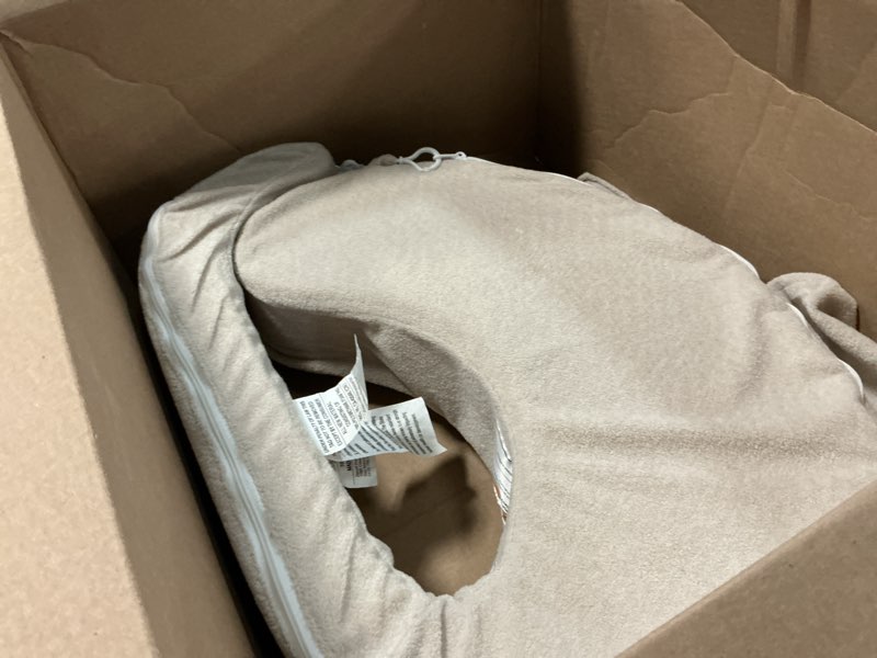 Condition photo showing As Is for my brest friend nursing pillow - deluxe - enhanced comfort w/slipcover - ergonomic breastfeeding pillow for ultimate support for mom & baby - adjustable pillow w/handy side pocket, soft sand