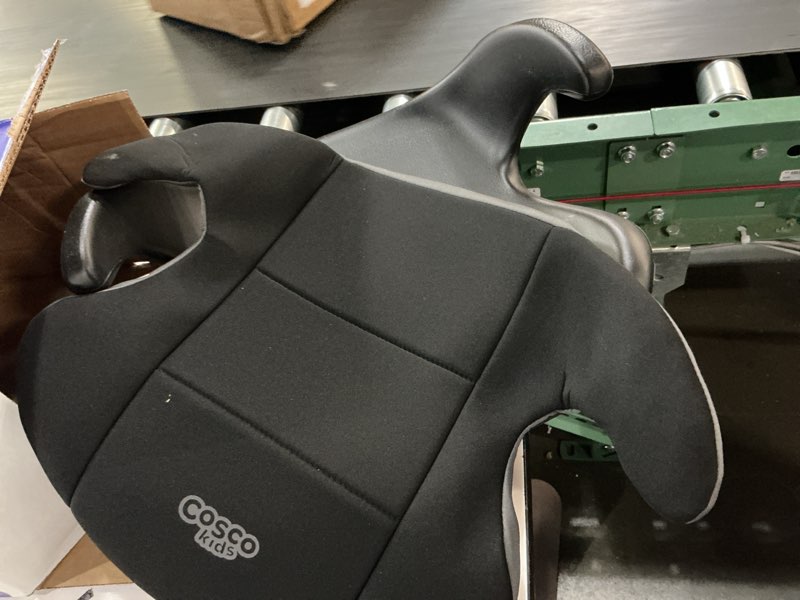 Condition photo showing As Is for asiento booster para carro cosco kids rise lx color fossil black