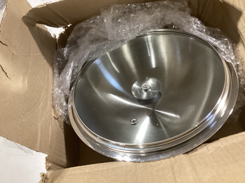 Condition photo showing Good Condition for SHRIYA Triply Stainless Steel Tasala Kadai Induction Base Kadhai with Glass Lid Steel Triply Kadhai