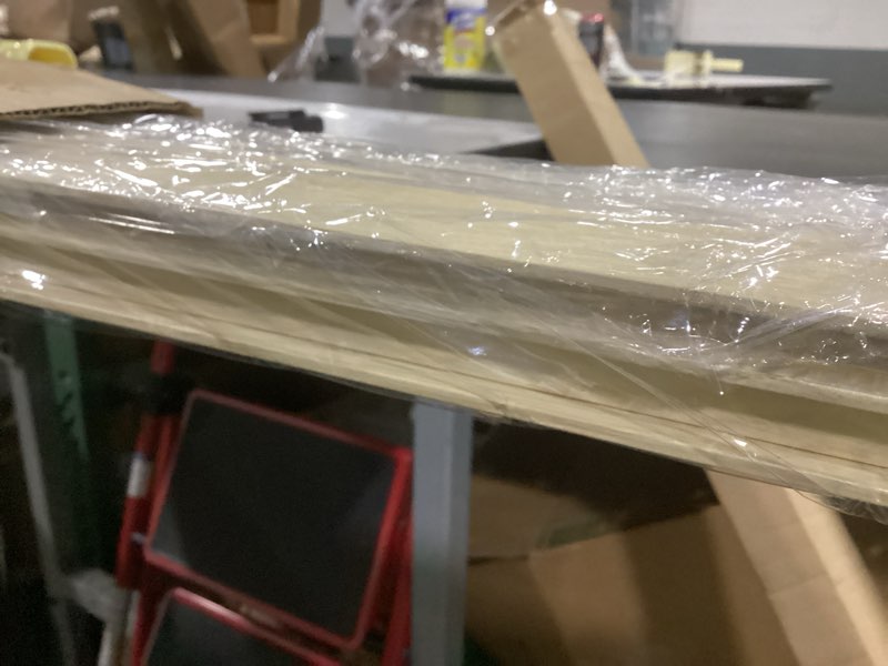 Condition photo showing New/Like New for Canvas Floater Frame for 36x36 Art Prints Oil Paintings, 1.5" Deep DIY Metal Floating Frames for Landscape Portrait Bedroom Hallway Entryway Wall Decor, Gift for Birthday Anniversary(Natural) 36x36" Natural Woodgrain