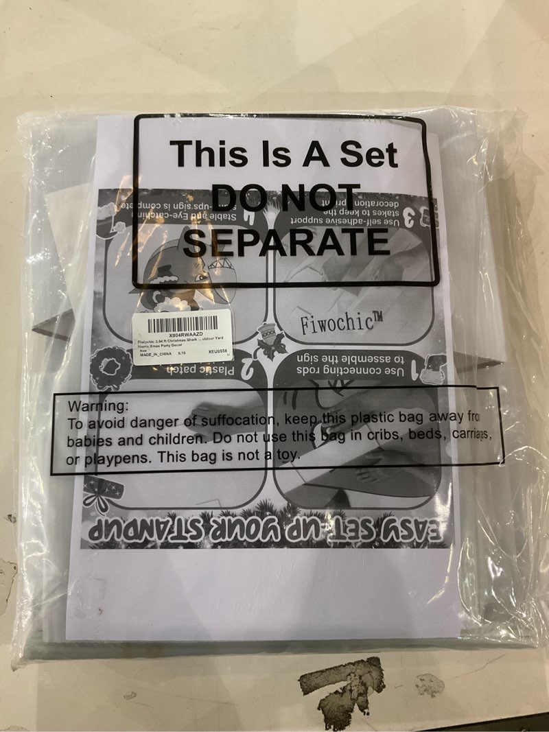 3.94ft christmas shark outdoor yard decor