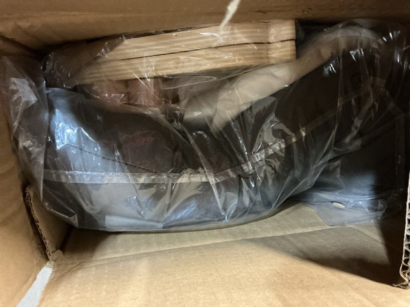 Condition photo showing New/Like New for MallBest 3-in-1 Baby Double Cushions Bouncer Adjustable Wooden Rocker Chair Recliner with Removable Cushion and Seat Belt for Infant to Toddler (Grey) Large Grey