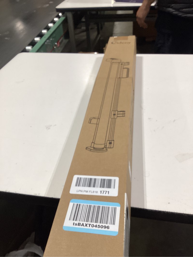 Condition photo showing New/Like New for retractable baby gates for doorways, 58" extra wide mesh child dog gate for stairs, 34" tall toddler pet gate indoor and outdoor, easy install, essential for home safety, black