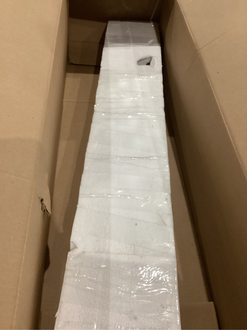 Condition photo showing As Is for EDISHINE Plug in Wall Sconces, Stepless 2700K-6000K Dimmable Wall Sconce Set of Two, 39.4" Touch LED Wall Light with Remote, 350° Rotation Night Light with Timer for Living Room Bedroom Hallway Gold