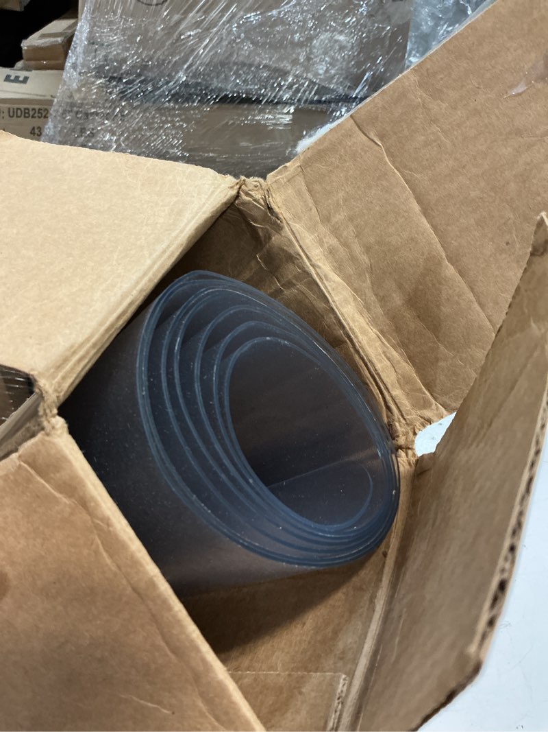 Condition photo showing Good Condition for plastic carpet protector 12ft clear carpet runner protector 27 inch wide non-slip plastic hallway runner for low pile rug runners protection for high traffic areas or entrance clear 2'3" x 12' (rectangular)