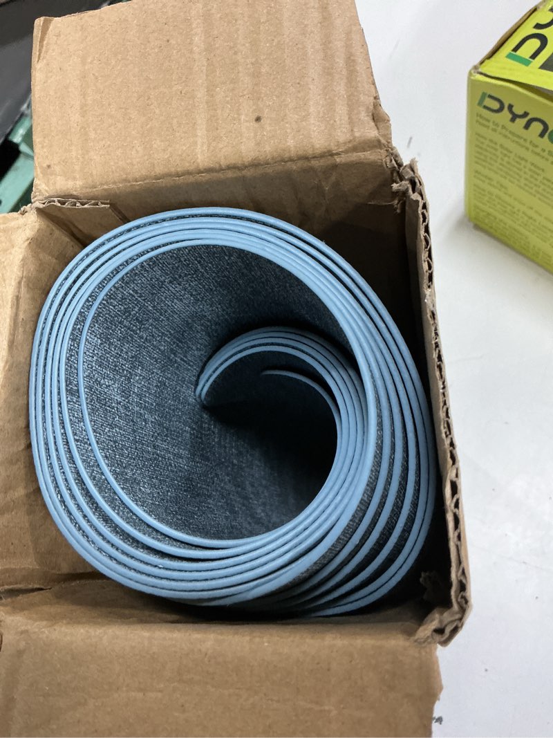 Condition photo showing Good Condition for round table placemats set of 6, faux leather wedge shape place mats heat resistant wipeable washable table mats for dining outdoor indoor, blue blue set of 6