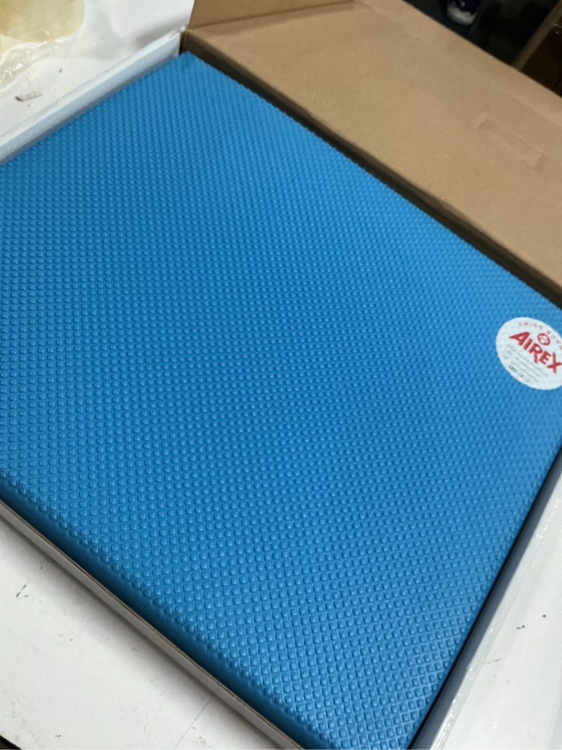 Condition photo showing Good Condition for airex balance pad – stability trainer for balance, stretching, physical therapy, exercise, mobility, rehabilitation and core training non-slip closed cell foam premium balance pad elite blue