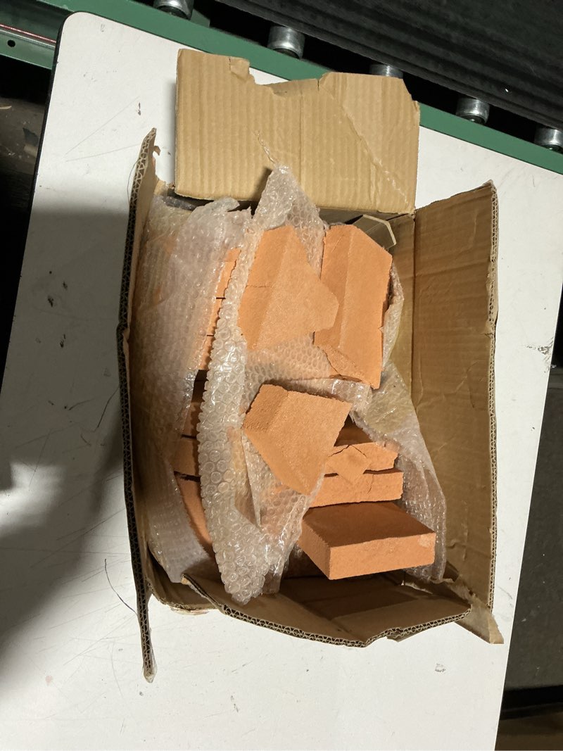 Condition photo showing As Is for Fire Bricks, Woodstove Firebricks, High Temperature Resistant Clay Firebricks for Wood Stoves, Fireplaces, Pizza Ovens and BBQ Smokers, Size 9" X 4-1/2" X 1-1/4", Pack of 12, Red Color