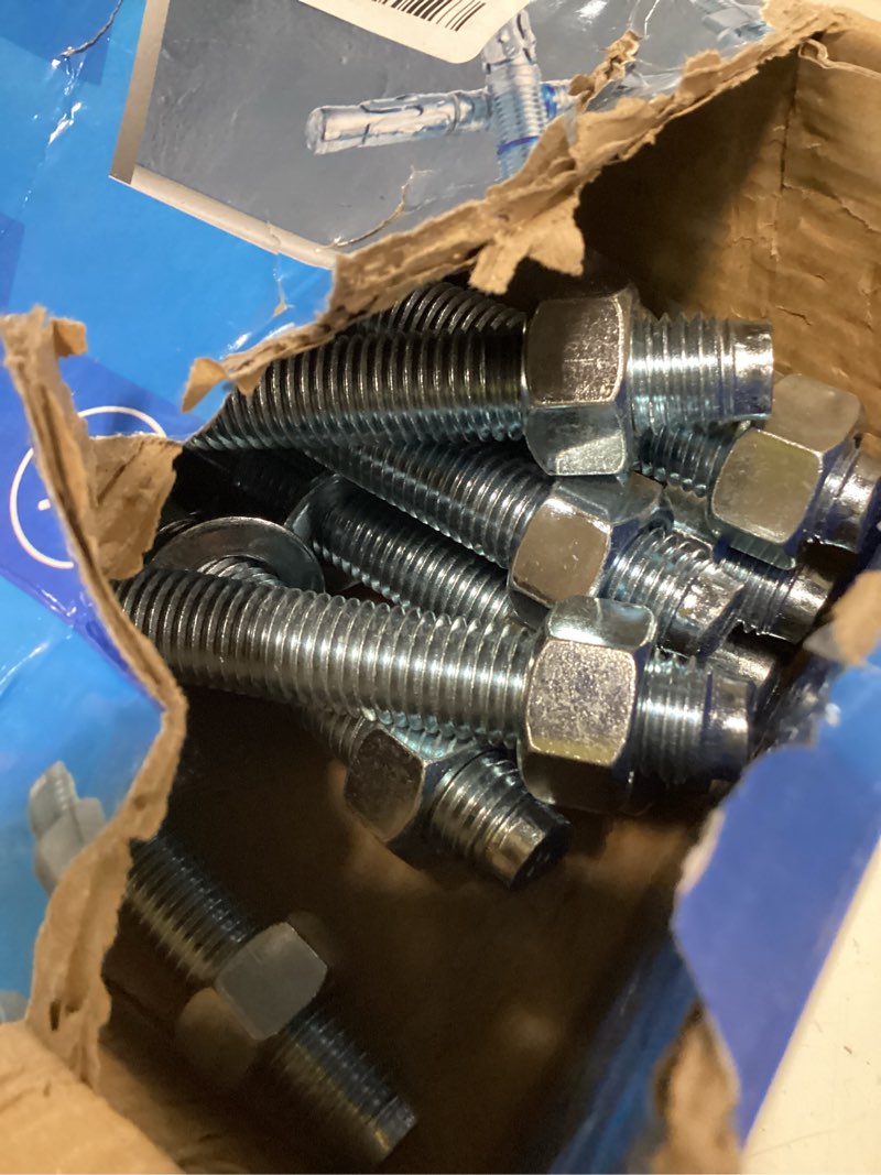 Condition photo showing Good Condition for 3/4" x 10" concrete anchors (10 pack) 3/4 inch wedge anchors bolts zinc plated 3/4"x10"