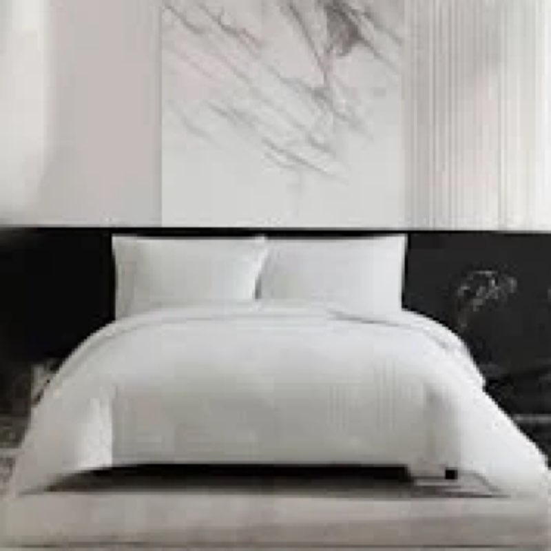 Vera Wang - King Comforter Set, Naturally Soft Cotton Bedding w/Matching Pillowcases, Crisp & Smooth