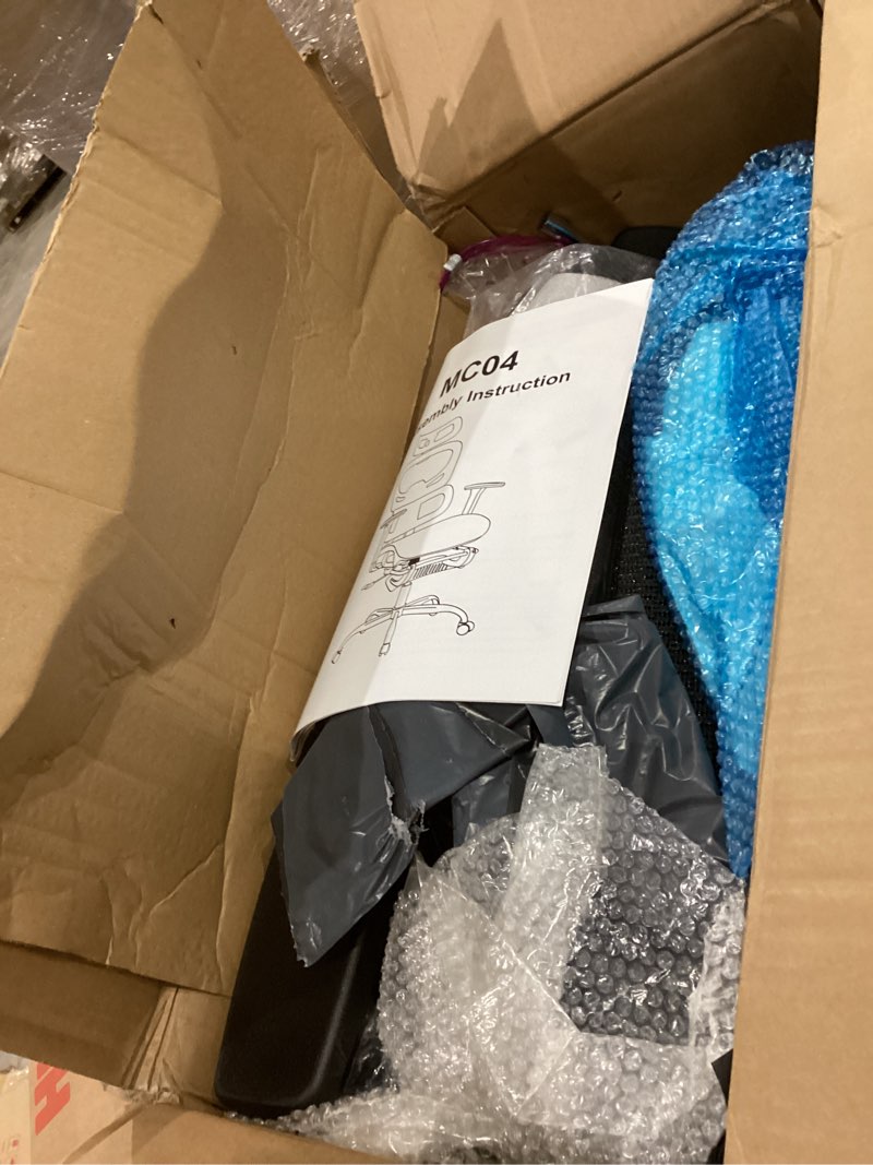 Condition photo showing As Is for AreShark Office Chair Ergonomic Desk Chair,High Back Computer Chair with 3D Headrest & Armrests,Gaming Chair with Lumbar Support,90-135°Tilt Lock Mesh Office Chair with Footrest,Wheels,Black