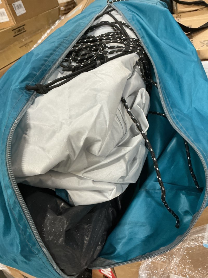 Condition photo showing Good Condition for camping tents 4/6 person pop up instant tent - setup in 60s for family camping, windproof design, family cabin tent with rainfly & backpack carry bag steel blue 4 person