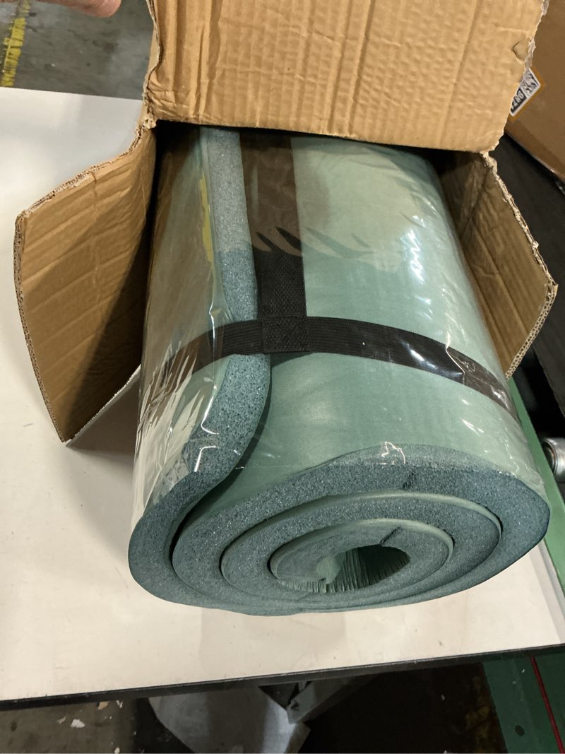 Condition photo showing New/Like New for Tone Fitness 1-Inch Thick Yoga Mat | High-Density, Non-slip Exercise Mat with Carrying Strap for Yoga, Pilates, & Home Gym Workouts | Multiple Options Mesh Teal