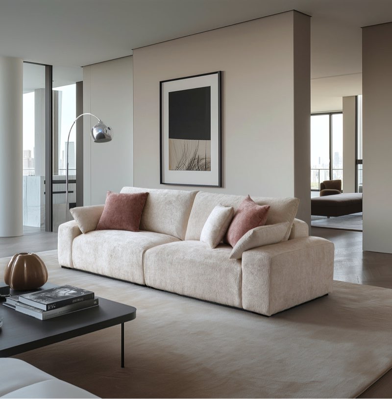 *incomplete,box 2/3 only* The Empress Beige Sofa