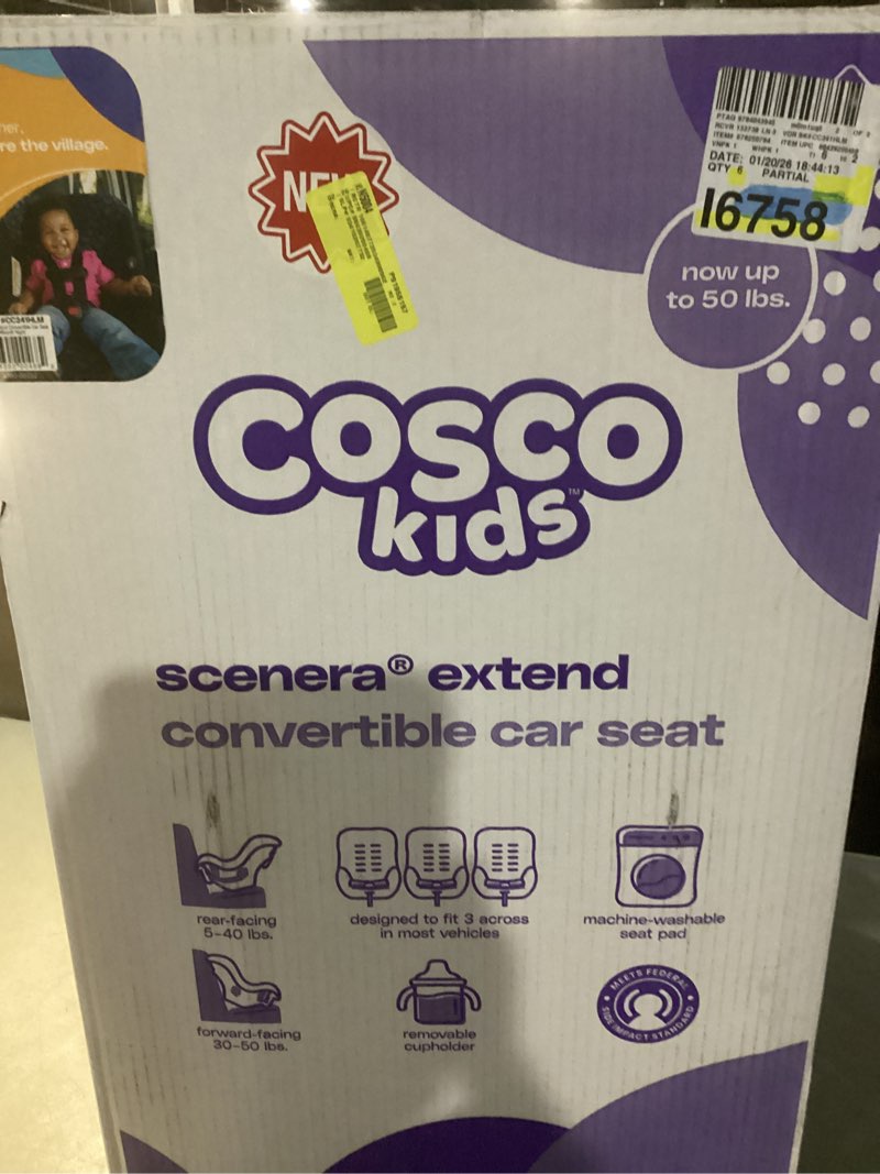 Condition photo showing Good Condition for cosco kids finale dx 2-in-1 booster car seat, forward facing toddler car seat (40-65 lbs) and belt positioning high back booster (40-100 lbs), rainbow